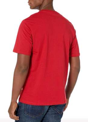 Red V-Neck T-shirts image 1