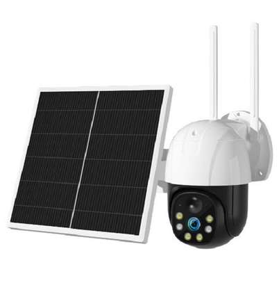 4G simcard Solar energy surveillance cctv camera image 1