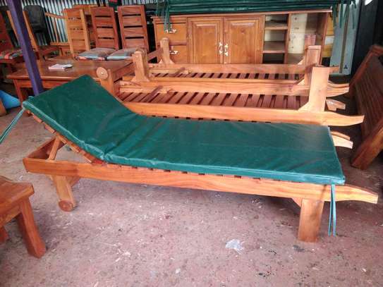 Wooden Swimming pool beds image 1