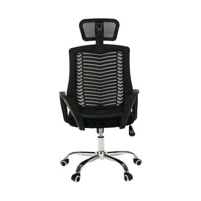 Office adjustable headrest chair image 1