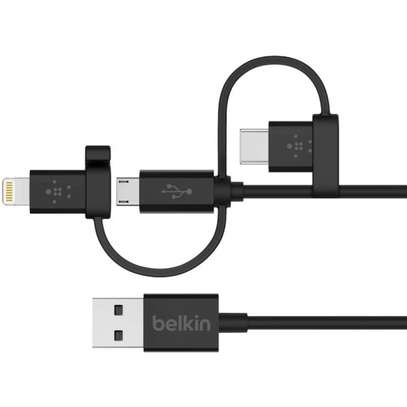 BELKIN UNIVERSAL CABLE WITH MICRO-USB, USB-C AND LIGHTNING CONNECTORS image 2