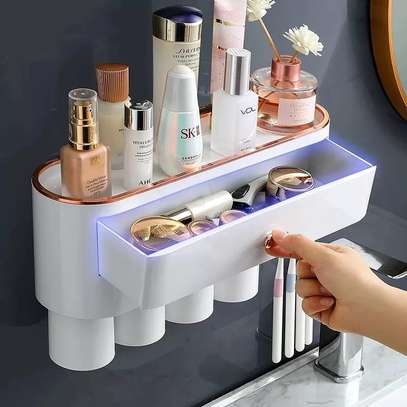 4 cups luxury toothbrush holder/zy image 1