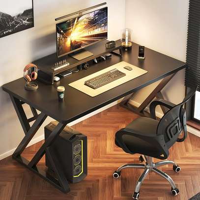 Office Desk; Custom Black Metal Leg Desk For Home Offices image 3