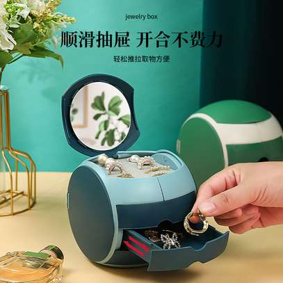 Ball shaped jewelry box with drawers image 5