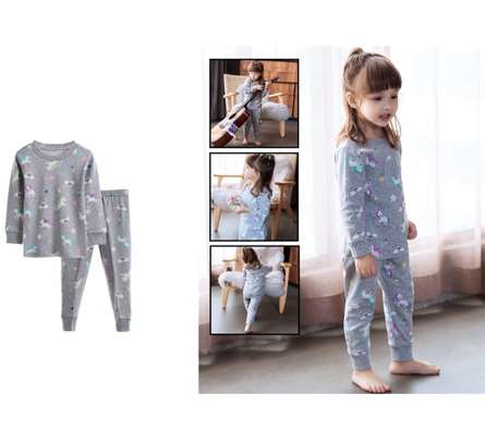 Kids Pure Cotton Long Sleeve Pajama / Lounge Wear image 3