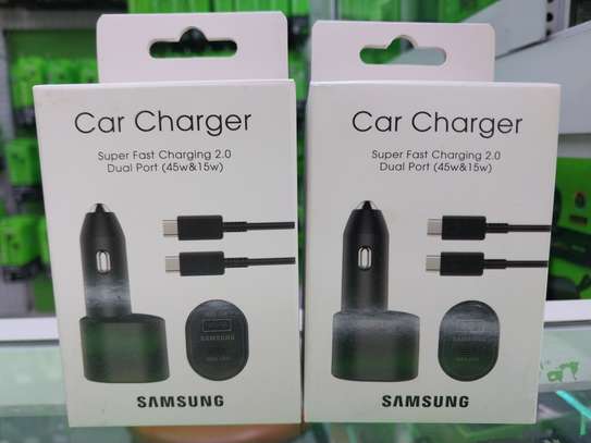 Samsung 45W Dual Port Fast Charging Car Charger USB Type-C image 1