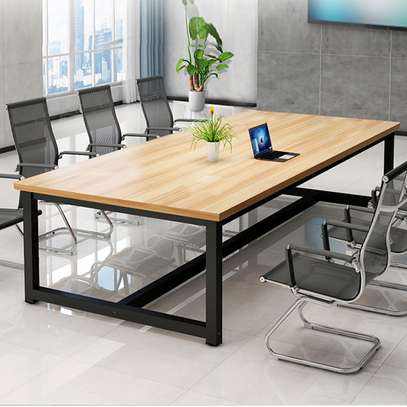 2.4 Meter 8-Person Metal Framed Meeting Conference Table image 5