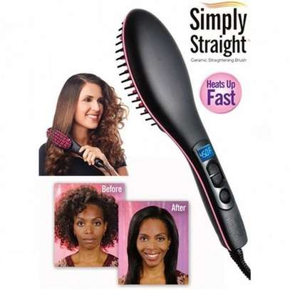 Simply Straight Hair Straightening Brush With Temperature Control image 1