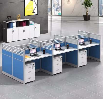 Executive Modern MDF 6-Way Work Station image 2