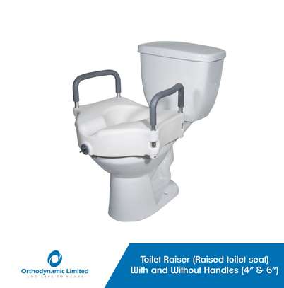 Raised Toilet Seat with Extra Wide Opening - Toilet raiser image 1