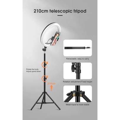 12 Inch Ring Light With 2M Tripod Stand image 2