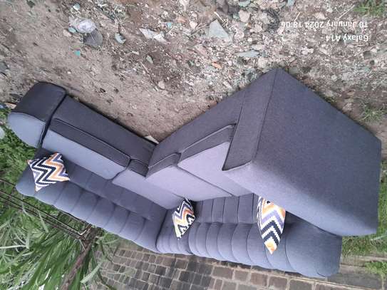 Corner grey 6seater sofa set on sale image 2