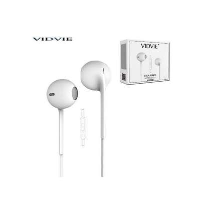 HS604 Earphones and Mic - WHITE image 1