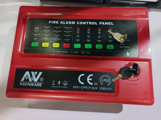 ASENWARE 2-zone fire alarm control panel image 1