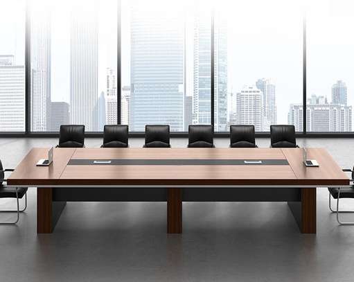 High-Quality Modern Luxury Wooden Conference Table image 5