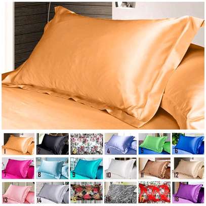 Satin bed pillows image 2