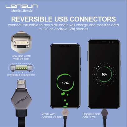 Lighting & Micro usb charger cable 2 in 1 image 1