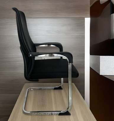 Office Chair: Office Visitor Mesh Non-Swivel Chair image 2