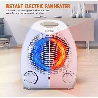 Nunix Portable Heat Glow Electric Room Heater And Cooling Fan image 1