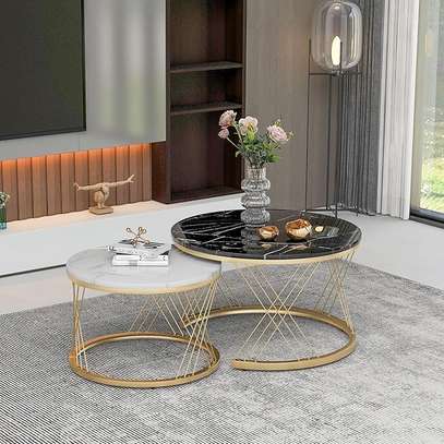 Office Table; Nesting Coffee Table Set of 2 image 3