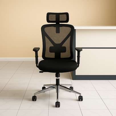 Office Chair: Breathable High-back Mesh Office Fabric Chair image 2
