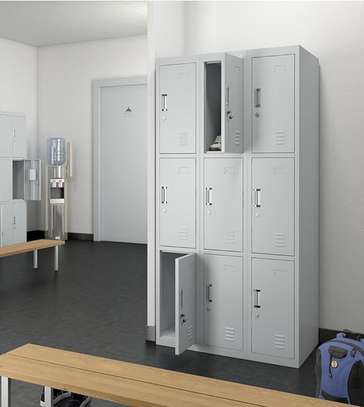 Office Cabinet: Nine Door Compartment Storage Cabinet image 1