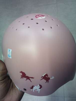 Light pink Horse riding helmet with visor adjustable image 5