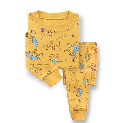 Kids Pure Cotton Long Sleeve Pajama / Lounge Wear image 4