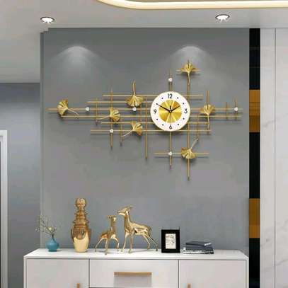 Metal Silent Wall Clock Luxury.Size image 2