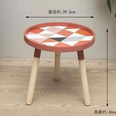 3 legged decorative round side table available image 1