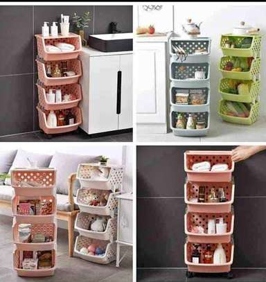 4 Layer Vegetable rack with top cover image 1