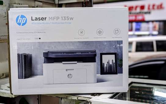 HP Laser MFP 135w Printer-Print, scan, Copy Wireless- Black image 3