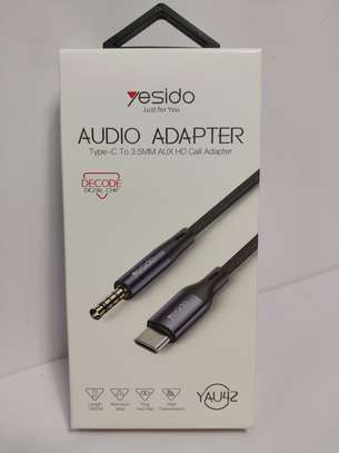 Yesido USB-C/Type-C to 3.5mm AUX Audio Adapter Cable (Black) image 2