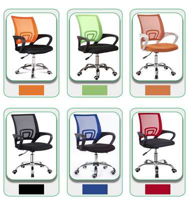 Office Secretarial adjustable mesh chair image 1