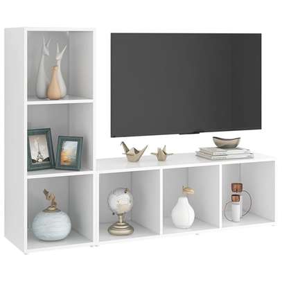 Tv stand with a decor stand image 1