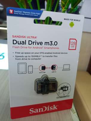 New SANDISK Ultra Dual Drive USB M3.0 Flash Drive OTG 128GB image 1