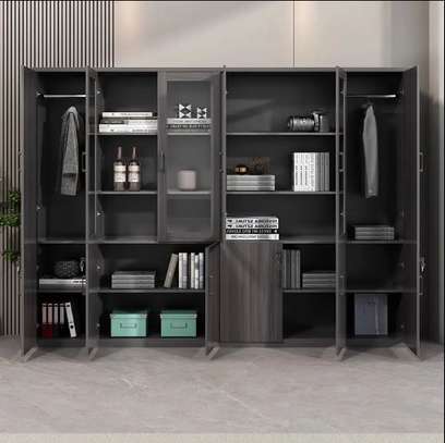 Serenity 3 Door Book Case in Brown image 5