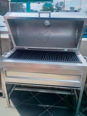 Stainless meat grill image 1