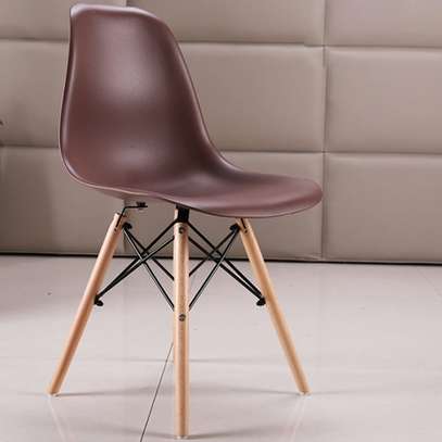 Dining Chair : Plastic Eames Wooden Chairs image 1