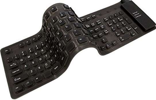 Flexible Full-Sized Keyboard - USB and PS/2 image 1