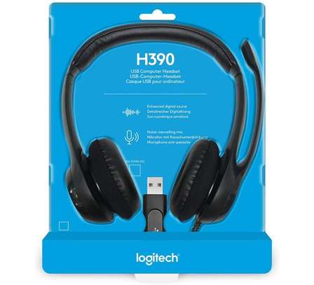 Logitech USB Headset H390 with Noise Cancelling Mic image 1