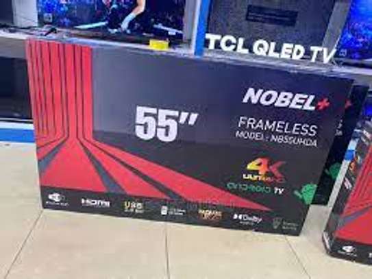 NOBEL PLUS 55 INCH SMART ANDROID UHD 4K FRAMELESS TV NEW image 3