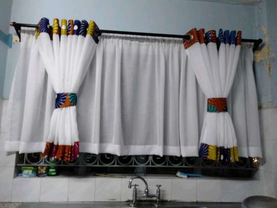 Kitchen curtains and sheers image 4