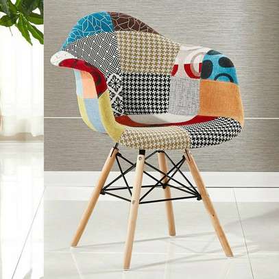 Home Chair: Patchwork Armrest Home Chair image 1