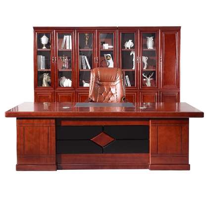 Office Desk : Office Mahogany Business Executive Desk image 8
