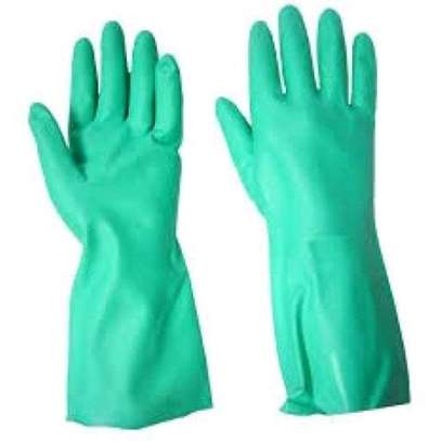 Green Nitrile Chemical Resistant Gloves image 11