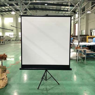 tripod projection screen 96*96" for hire image 1