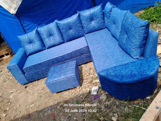 Blue 6seater corner seat available by order image 1