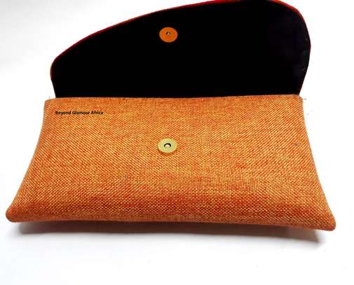 Womens Brown Maasai Clutch with choker necklace image 3