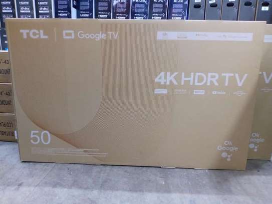 50 inch TCL 50P735 frameless android UHD 4K TV image 1